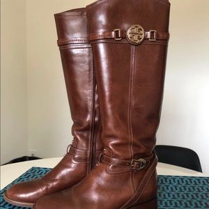 Tory Burch Calista Almond Riding Boots